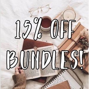 BUNDLE 2 OR MORE ITEMS FOR 15% OFF!!